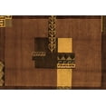 thumbnail image 1 of Ahgly Company Indoor Rectangle Abstract Orange Modern Area Rugs, 7' x 9', 1 of 4