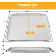 thumbnail image 3 of Smart Oven Air Fryer Pro Accessories for Breville BOV900BSS BOV950BSS Smart Oven Air Fryer Pro,16.5" D x 11.8" W x 0.5" H Food Grade Steel Dehydrate Mesh Baskets for Breville Air Fryer Toaster Oven, 3 of 7