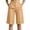 Khaki, variant on jjayotai Shorts for Women High Waist Pleated Shorts Wide Leg Loose Fitted Striped Short Summer Business Casual Shorts with Pockets