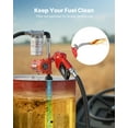 thumbnail image 4 of VEVOR Fuel Transfer Pump, 12V DC 10 GPM, Portable Diesel Transfer Pump Kit, with Auto Shut-Off Nozzle, Discharge Hose, Overheat Protection, Power Cable, Explosion-Proof, for Gasoline Diesel Kerosene, 4 of 9