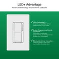 thumbnail image 2 of Lutron Macl-L3s25 Maestro Led+ Dual Dimmer And Switch, 75W Led Bulbs, Single Pole - White, 2 of 7