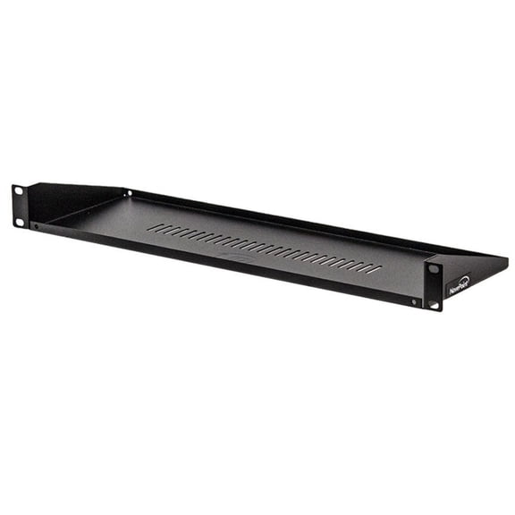 NavePoint Cantilever Server Shelf Vented Shelves Rack Mount 19 Inch 1U Black 6 Inches (150mm) deep