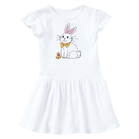 

Inktastic Easter Cute Bunny and Chick Gift Toddler Girl Dress