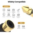 thumbnail image 2 of 6.35mm RCA Adapter, 6.35mm Jack Mono Male to RCA Female, 6 Pieces 6.35mm RCA Male to Female Audio Adapter, Jack to RCA Mono Plug Audio Adapter, Stereo Male to RCA Female Jack, 2 of 5