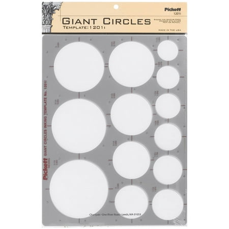 UPC: 0014173152831 | Pickett Giant Circles Inking Template