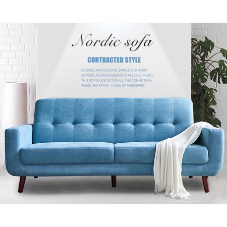 Clearance Blue Couches And Sofas Mid Century Modern Sectional