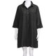 thumbnail image 3 of Women Cotton Linen 3/4 Sleeve Shirt Dress Plain Loose Swing Dress Plus Size, 3 of 8