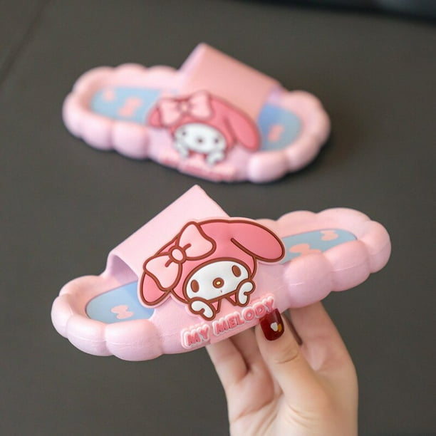 Anime Sanurgente PVC véritable pantoufles pour femmes, dessin animé Kawaii, Hellokitty Kuromi, Cinnamoroll HONon-ALD, sandales, chaussures, cadeauzhangyuxiang zhangyuxiang unisex