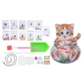 thumbnail image 1 of Kit de pintura de diamantes de imitación Pequeño gato Ecológico Impermeable No se decolora Fuerte adherencia Pintura de diamantes de imitación 5D, 1 of 10
