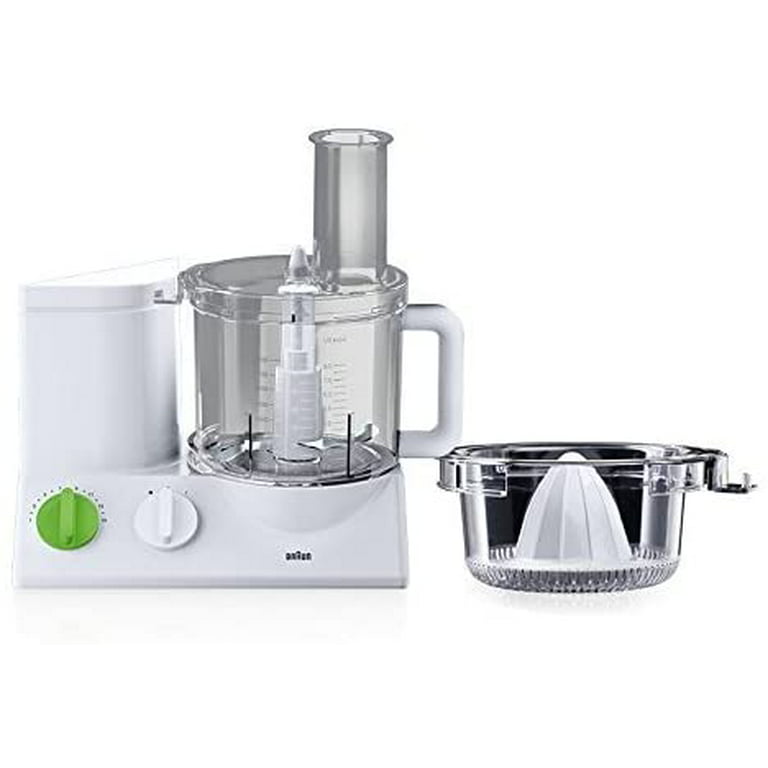 braun fp3020 12-cup food processor ultra quiet powerful european made with  german engineering 220 volts 50hz (not for usa)