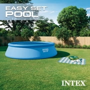 Intex 18 x 4 Foot Inflatable Round Outdoor Above Ground Swimming Pool Set