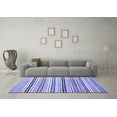thumbnail image 3 of Ahgly Company Indoor Rectangle Abstract Blue Modern Area Rugs, 3' x 5', 3 of 4