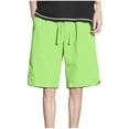 thumbnail image 3 of DDAPJ pyju Clearance Today! Baggy Shorts for Men Drawstring Casual Hiking Shorts Lightweight Quick Dry Athletic Work Shorts with Pockets Mint Green XXL, 3 of 7