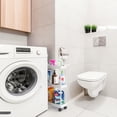 thumbnail image 2 of Carrito de almacenamiento SIMPLE HOUSEWARE de 3 niveles, delgado y estrecho, blanco, 2 of 9