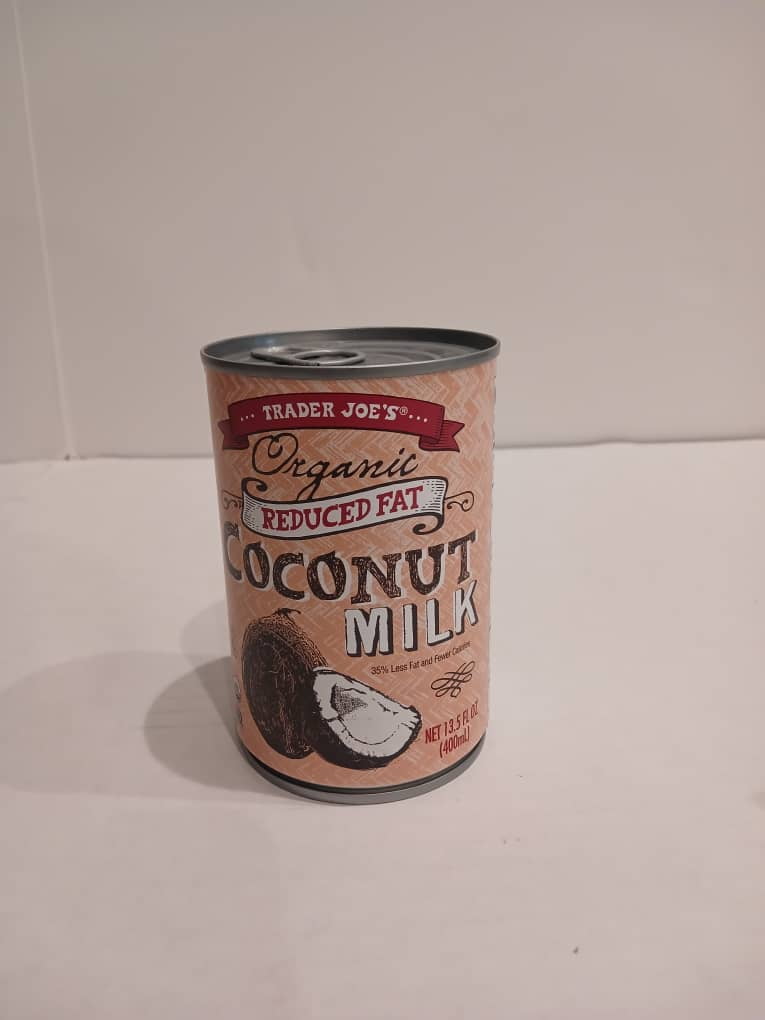 Trader Joes Organic Reduced Fat Coconut Milk 13.5 fl oz, Pack of 2