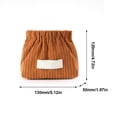 thumbnail image 4 of Organizador de lazos para el pelo elástico de pana, bonita bolsa de maquillaje de viaje para mujer (marrón), 4 of 4