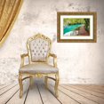 thumbnail image 3 of Wilson, Emily 32x23 Gold Ornate Wood Framed with Double Matting Museum Art Print Titled - Croatia Plitvice Lakes National Park Walkway along the water in Plitvice Lakes National Park, 3 of 4