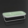 thumbnail image 4 of Ovzne Double Compartment Soap Rack Nonpunch Bathroom Storage Rack On Clearance, 4 of 8