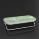 thumbnail image 5 of Xihbxyly Jabonera de Doble Compartimento, Soporte de Baño Abs, Fácil Instalación, Diseño Higiénico, Elegante Organizador Gris/Verde, Ideal para Baño y Cocina, Una Alternativa Económica., 5 of 7