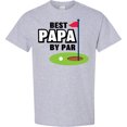 thumbnail image 3 of Inktastic Father's Day Best Papa by Par with Flag and Golf Ball T-Shirt, 3 of 5