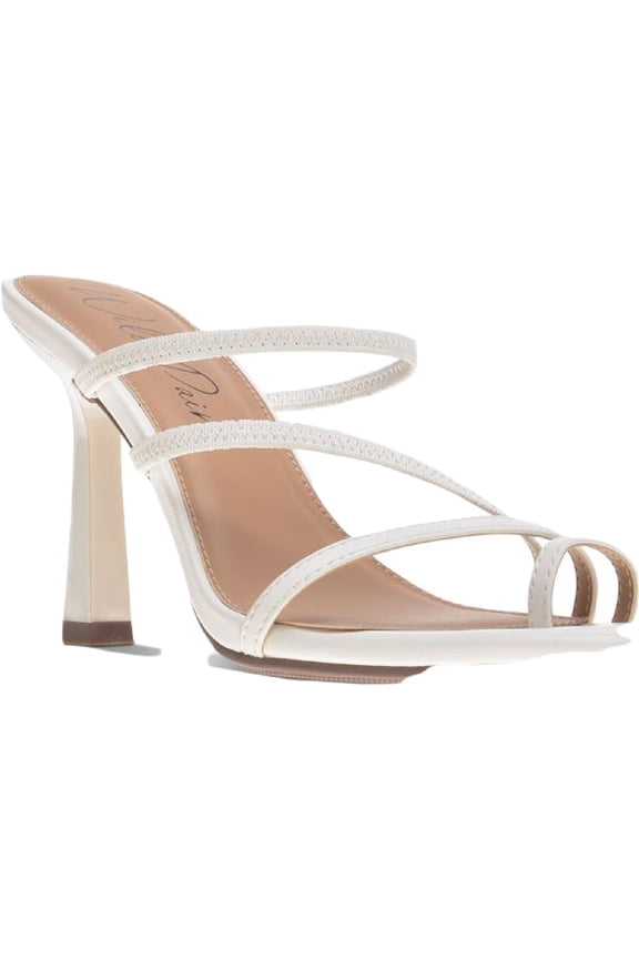 Womens Lenore Faux Leather Slip On Dress Sandals