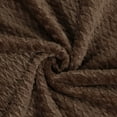 thumbnail image 6 of PiccoCasa Plush Flannel Fleece Blanket Decoration Blankets for Bed or Sofa Brown 70"x78", 6 of 6