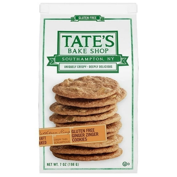 Tate's Bake Shop Gluten Free Cookies Ginger Zinger - 7 oz Pack of 3