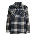 thumbnail image 5 of Jason Maxwell Women's and Women's Plus Size Plaid Button Down Shacket, Sizes S-3X, 5 of 5