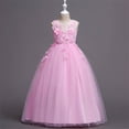 thumbnail image 4 of Miluxas Girls Dresses for Wedding Lace Dress formal Birthday Party Ball Gowns Pink 13-14 Years, 4 of 8