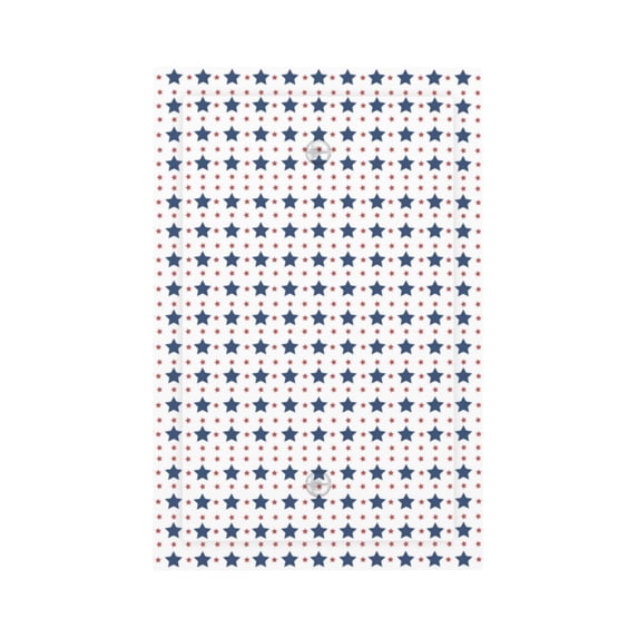 DouZhe 1-Gang Blank Wallplate, Patriotic Stars Red White Blue Decorative Wall Plates