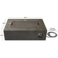 thumbnail image 7 of Real Flame Baltic 50.5" x 32.5" Natural Gas Fire Table in Glacier Gray, 7 of 7