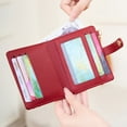 thumbnail image 4 of BRICH Slim Wallet for Women,Rfid Blocking Bifold Credit Card Holder with Zipper Coin Pocket,Id Window,Keychain One Size, 4 of 5