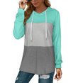 thumbnail image 5 of Xcmzpl Hoodies for Women Basic Solid Color Hooded Sweatshirt Lightweight Pullover Tops Cotton Long Sleeve T-shirts Winter Fashion, 5 of 6