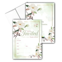 Stonehouse Collection - Wedding Floral Celebration Invitations - Double Sided Ga