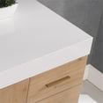 thumbnail image 5 of Bianco 60" Wood Vanity in Light Brown with  Composite Stone Top without Mirror, 5 of 15