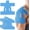 Blue, variant on Wrong Duck 20 Count Kinesiology Tape for Shoulder Pain Relief Pre Cut Sports Waterproof Breathable Enhance Elastic Kinesiology Athletic Tape for Shoulder Support and Muscle Baseball Sports (Black)