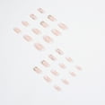 thumbnail image 6 of 24pcs French Fake Nails Pink French Fake Nail Tips Kit Full Cover Artificial Fingernails Kit 12 Sizes Short by TWSOUL, 6 of 9