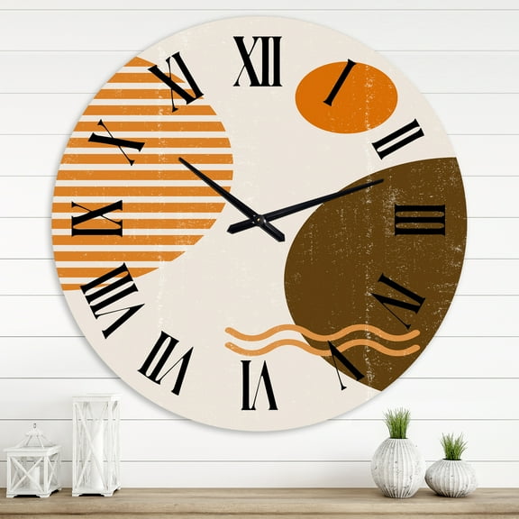 Designart 1 in Modern,Contemporary Wall Clock
