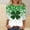 A882 Multicolor, variant on St. Patrick's Day T-Shirt for Women Shimmering Glitter Print Graphic Crewneck Three Quarter Sleeve Relaxed Fit Festive Holiday Party Top