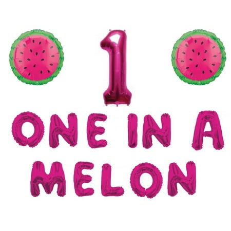 Download One In A Melon First 1st Birthday Party Balloons ...