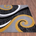 thumbnail image 2 of Luxe Weavers Yellow Swirls Modern Abstract Area Rug 8x10, 2 of 9