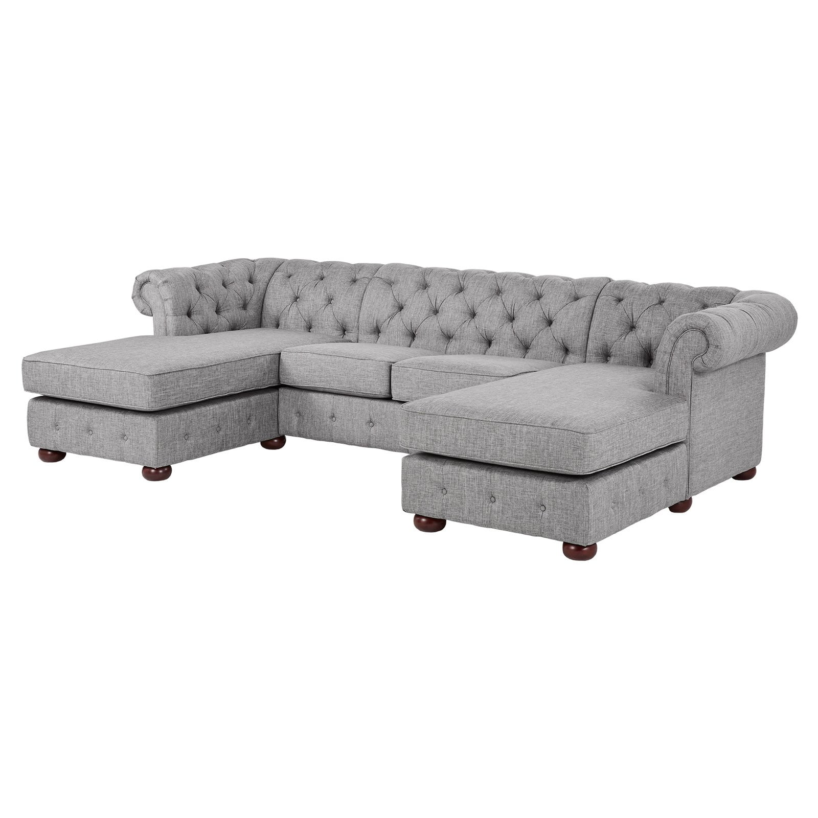HumbleNest Homestead UShape 4 Seat Tufted Sectional Sofa