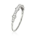 thumbnail image 3 of Ross-Simons 0.20 ct. t.w. Baguette Diamond Ring in 14kt White Gold, Women's, Adult, 3 of 6