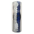 thumbnail image 3 of Polished Tungsten Carbide 8mm Blue Lapis Lazuli Inlay and Meteorite Inlay with Arrow Ring Size 11, 3 of 5