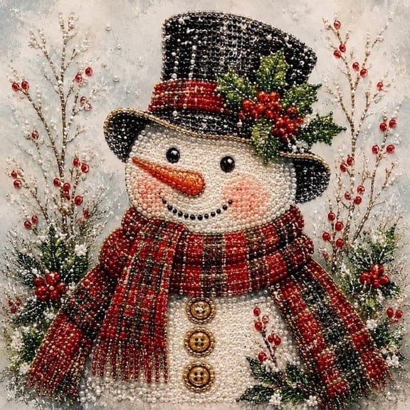 Christmas Pearl Art Kit DIY,Holiday Pearl Painting Craft,Diamond Art Style Christmas Wall Decor Pearl Art Kits for Adults Seasonal Home Decoration and Festive Display