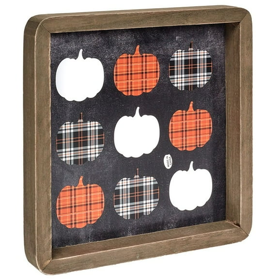 Harvest Plaid Decor - Tabletop Sign