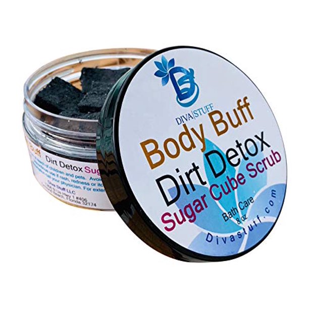 Diva Stuff Sugar Cube Body Buff Scrub, Exfoliates and Hydrates Skin