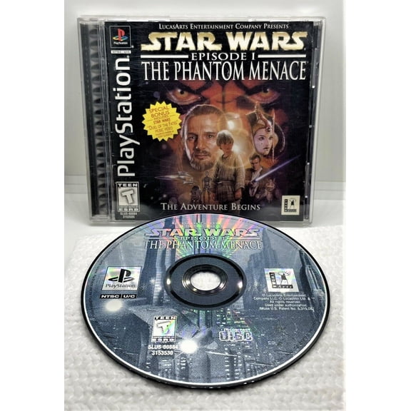 Pre-Owned Star Wars Episode I: The Phantom Menace - Complete in Box - Black Label - Tested - PS1 Playstation 1 PSX