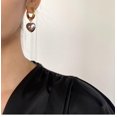 thumbnail image 5 of JennyShop Statement Minimalist Gold Silver Color Mixed Solid Heart Pendant Hoop Earrings Street Style Korean Fashion Jewelry Gift, 5 of 17