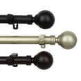 thumbnail image 2 of Home Decorative Globe Curtain Rod 160-240" - Black, 2 of 2